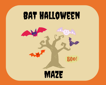 Halloween Bat Maze for Kids