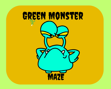 Green Monster Halloween Maze