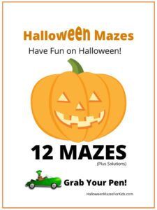 Halloween Mazes For Kids Maze Book