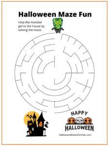 Little Frankenstein Maze Halloween