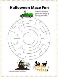 Driving Monster Maze for Kids Happy Halloween