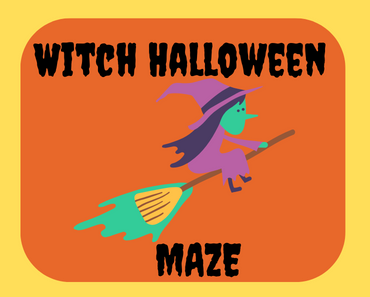 Witch Halloween Maze For Kids