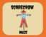 Halloween Scarecrow Maze for Kids